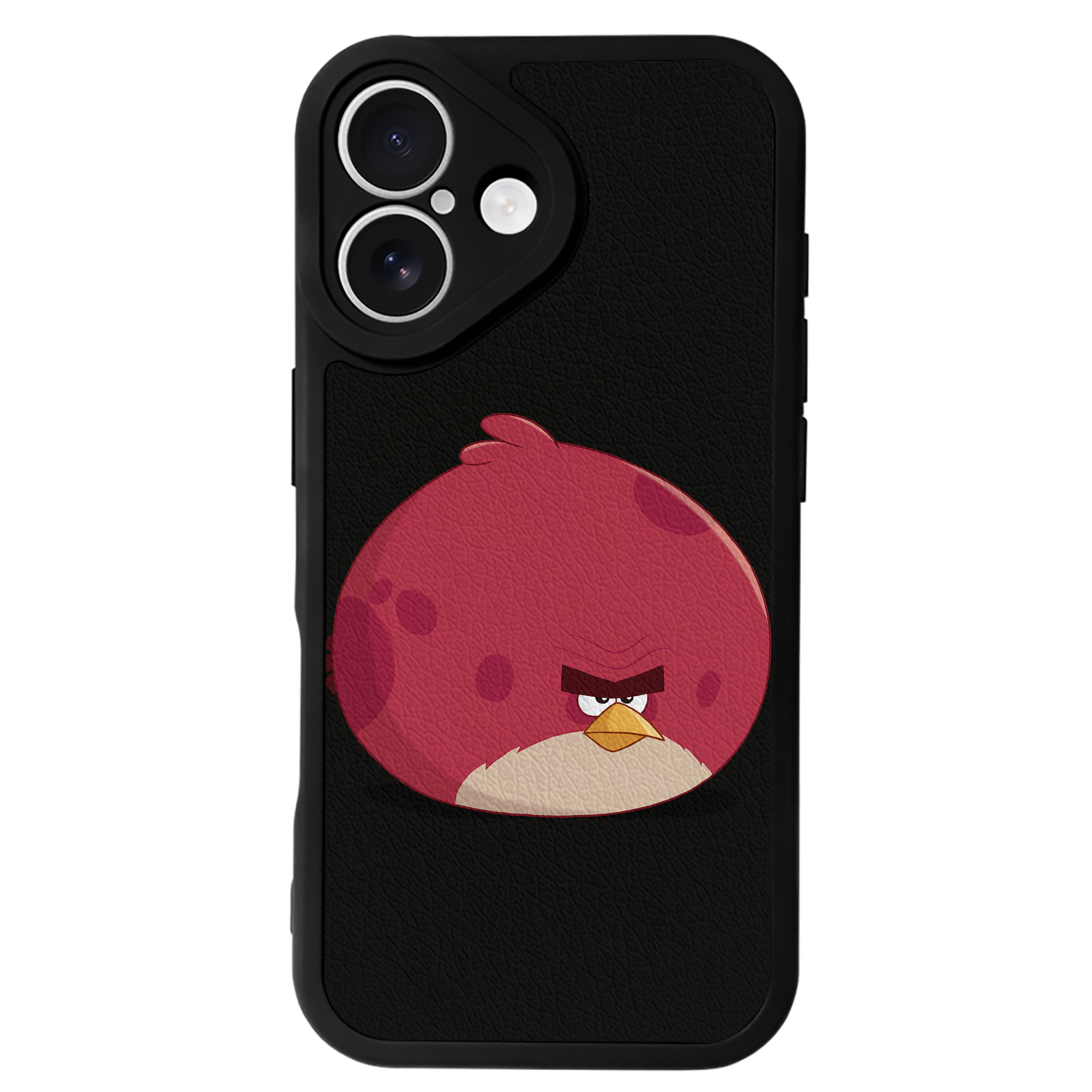 （画像用） Angry Birds アングリーバード 【iPhone 16シリーズ対応】シリコンスマホケース（レザー調） 材質：シリコン